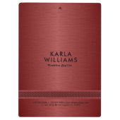 赤金属ブラシ付きフェイクスチールの外観の画像 クリップボード (裏面)