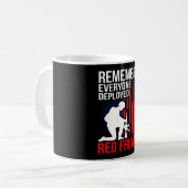 赤金曜の軍隊を配備した人全員を思い出す コーヒーマグカップ (正面左)