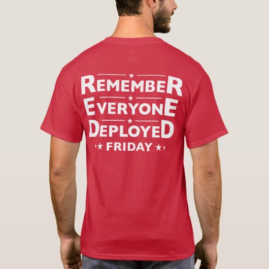 赤金曜日 Tシャツ (裏面)