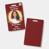 赤金箔 バッジ (正面＆裏面)