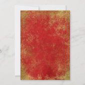 赤金色の光が輝く引退パーティーの招待状 招待状 (裏面)