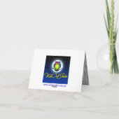 赤銀色の偽箔 フラワー サンクス カード (裏面)