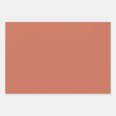 赤銅無地の色 ラッピングペーパーシート (正面)