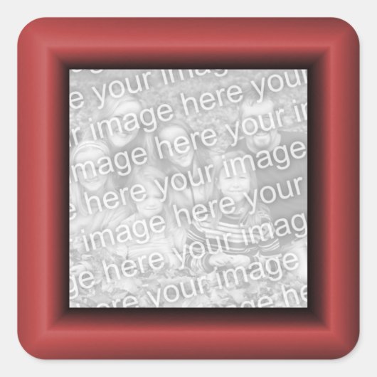 赤銅縁ど スクエアシール (正面)