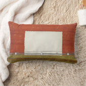 赤錆と消音ストライプ腰部装飾用クッション ランバークッション (ブランケット)