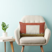 赤錆と消音ストライプ腰部装飾用クッション ランバークッション (椅子)