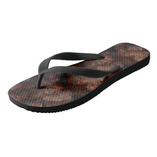 赤錆と青い石 ビーチサンダル (アングル)