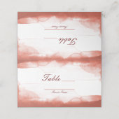 赤錆クレー水カラーテーブル番号席 プレイスカード (外部開封)