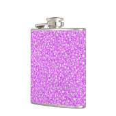赤錆ピンクダイアモンズルックグリッターパター フラスク (左)