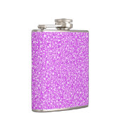 赤錆ピンクダイアモンズルックグリッターパター フラスク (右)