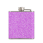 赤錆ピンクダイアモンズルックグリッターパター フラスク (裏面)