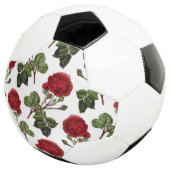 赤長幹バラ模様 サッカーボール (3/4)