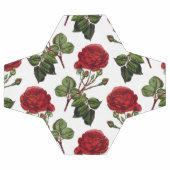 赤長幹バラ模様 サッカーボール (フラット)