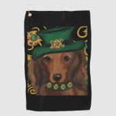 赤長髪ダシュント ゴルフタオル (正面)