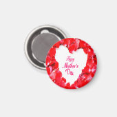 赤開花フローラ マグネット (正面/裏面)