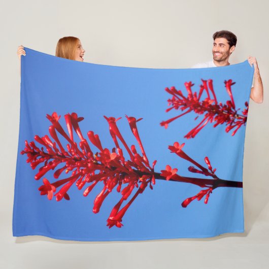 赤開花 フリースブランケット (インサイチュ)