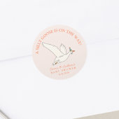 赤間抜けちゃんシャワーの途中でガチョウ ラウンドシール