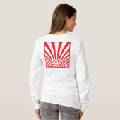 赤防ぎますCVDを行って下さい Tシャツ (裏面フル)