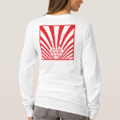 赤防ぎますCVDを行って下さい Tシャツ (裏面)