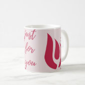 赤離れい文字 コーヒーマグカップ (正面右)