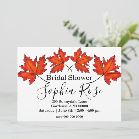 赤離れメ離れエデルブライダルシャワー 招待状 (スタンド正面)