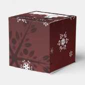 赤雪だるま冬景色クリスマスフェイスボックス フェイバーボックス (裏面サイド)