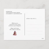 赤雪星写真信じ シーズンポストカード (裏面)