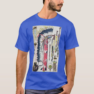 赤雲戦争羽ボンネットダグラスたばこポー Tシャツ