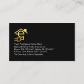 赤電波パルス電気技師 名刺 (裏面)