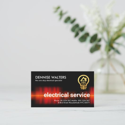 赤電流の遮断 名刺 (スタンド正面)