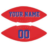 赤青と白のサッカーカスタム選手 アメリカンフットボール (パネル)