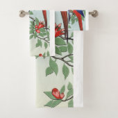 赤青のオウム バスタオルセット (インサイチュ)