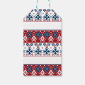 赤青オーナメント ギフトタグ (裏面)