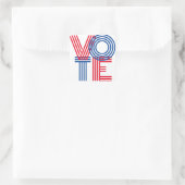 赤青ストライプので投票 スクエアシール (バッグ)