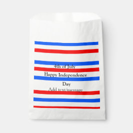 赤青ストライプ色の自立日7月4日 フェイバーバッグ