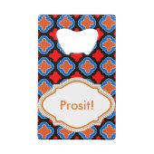 赤青タイル クレジットカード栓抜き (正面)