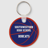 赤青チームカラーズバスケットボール キーホルダー (裏面)