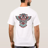 赤青ハイダツーヘッド精霊鳥 Tシャツ (裏面)