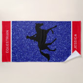 赤青ビーチタオル ビーチタオル (正面)