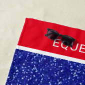 赤青ビーチタオル ビーチタオル (インサイチュ)