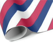 赤青ホワイトパターストライプン金ゴールド文字愛国的 ラッピングペーパー (ロールコーナー)