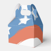 赤青モダン幸せな独立記念日愛国心 フェイバーボックス (裏面サイド)