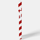 赤青対角線ストライプモノグラム Case-Mate iPhoneケース (裏面 / 左)