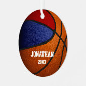 赤青少年記念バスケ メタルオーナメント (正面左)