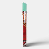 赤青抽象幾何三角形イニシャルマーク Case-Mate iPhoneケース (裏面 / 左)