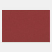 赤青無地の緑リネンのルックパターン ラッピングペーパーシート (正面2)