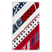 赤青白の国民愛国的背景。 スモールペーパーバッグ (裏面)