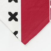 赤青白の国民愛国的背景。 フリースブランケット (角)