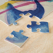 赤青緑の黄色のコンポジション | Kandinsky ジグソーパズル (側面)