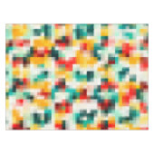 赤青緑黄白色抽象芸術パターン テーブルクロス (正面(横))